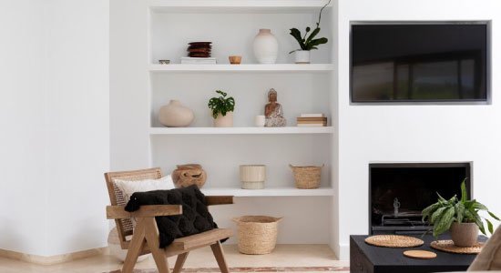 Increase Wall Space by Using Built In Shelving